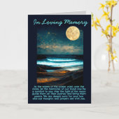 Herdenking Oceaan Maneschijn Kaart (Gele Bloem)