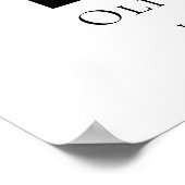 Herdenking of begrafenisfoto eerbetoon in ons hart poster (Hoek)