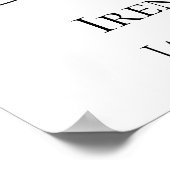 Herdenking of begrafenisfoto eerbetoon in ons hart poster (Hoek)