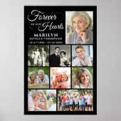 Herdenking ONVERGETELIJK IN ONZE HARTEN 9 Fotocoll Poster (Voorkant)