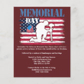 Herdenking op de herdenking van de gestorven vlag flyer (Voorkant)