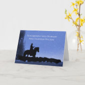 Herdenking op feestdag voor de man met kerstmis kaart (Gele Bloem)