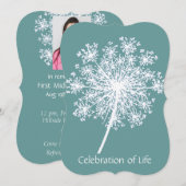 Herdenking op maat, viering van het leven kaart (Voorkant / Achterkant)