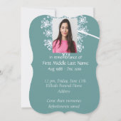 Herdenking op maat, viering van het leven kaart (Achterkant)