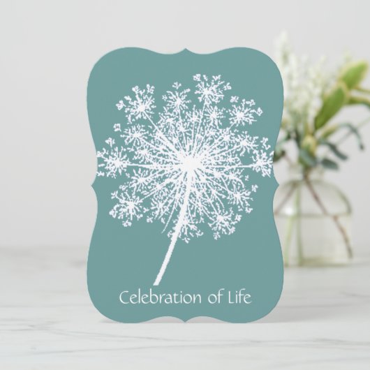 Herdenking op maat, viering van het leven kaart (Staand voorkant)