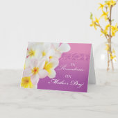 Herdenking op Moederdag Flowers and Swirls Kaart (Gele Bloem)