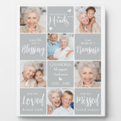 Herdenking op persoonlijke titel 6 Foto Collage Me Fotoplaat (Voorkant)