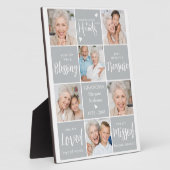 Herdenking op persoonlijke titel 6 Foto Collage Me Fotoplaat (Zijkant)
