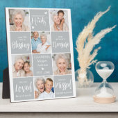 Herdenking op persoonlijke titel 6 Foto Collage Me Fotoplaat (Zijkant)