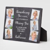 Herdenking op persoonlijke titel 6 Foto Collage Me Fotoplaat (Zijkant)