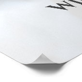 Herdenking Overlijden Rouw Dienst Aangepaste Foto Poster (Hoek)