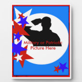 Herdenking patriottisch plaque fotoplaat (Voorkant)