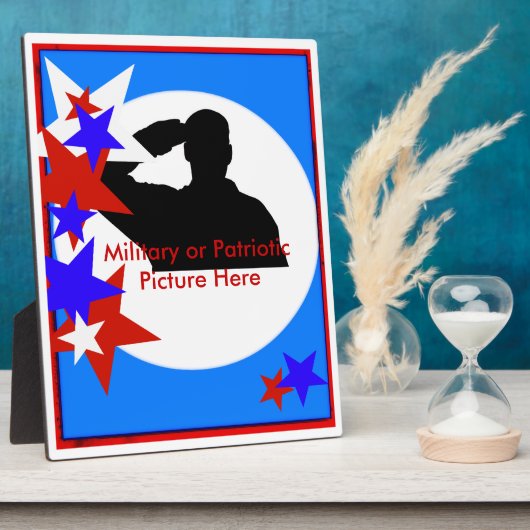 Herdenking patriottisch plaque fotoplaat (Zijkant)