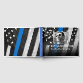 Herdenking politieagent | Dunne blauwe lijn Gastenboek (Volledig)