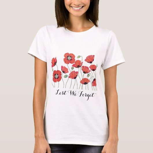 Herdenking Poppie T-shirt (Voorkant)