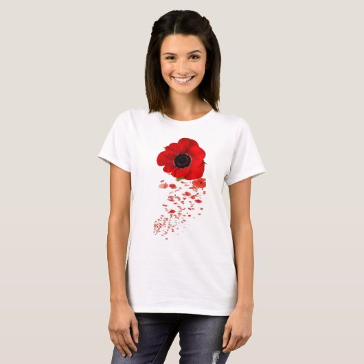 Herdenking Poppy T-Shirt (Voorkant volledig)