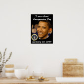 Herdenking President Obama Inauguratie Poster (Keuken)