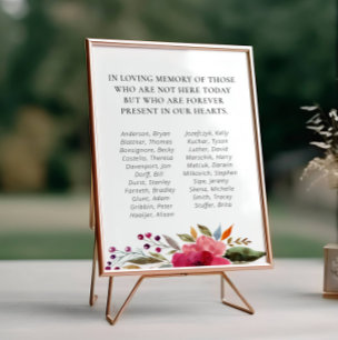 Herdenking Reünie Burgundy Bloemen Schoolklas Poster