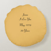 Herdenking - rond kussen (Achterkant)