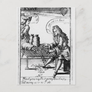 Herdenking speelkaarten briefkaart