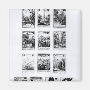 Herdenking speelkaarten magneet