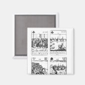 Herdenking speelkaarten magneet (Voorkant / Achterkant)