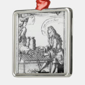 Herdenking speelkaarten metalen ornament (Links)