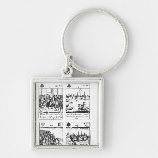 Herdenking speelkaarten sleutelhanger (Voorkant)