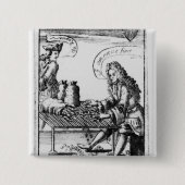 Herdenking speelkaarten vierkante button 5,1 cm (Voorkant)