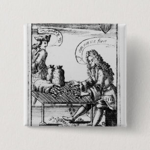 Herdenking speelkaarten vierkante button 5,1 cm