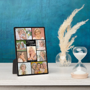 Herdenking STEEDS IN ONZE HARTEN Fotocollage Zwart Fotoplaat