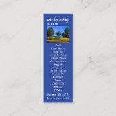 Herdenking Sympathie Foto Gebed Kaart Contactkaartje (Voorkant)