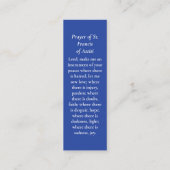 Herdenking Sympathie Foto Gebed Kaart Contactkaartje (Achterkant)