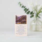 Herdenking Sympathie Foto Herinneringskaart Visitekaartje (Staand voorkant)