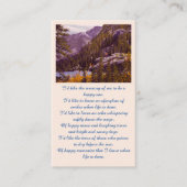 Herdenking Sympathie Foto Herinneringskaart Visitekaartje (Voorkant)