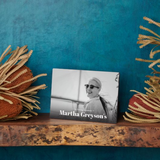 Herdenking Tafeldecoraties Fotoplaat (Zijkant)