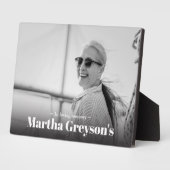 Herdenking Tafeldecoraties Fotoplaat (Zijkant)