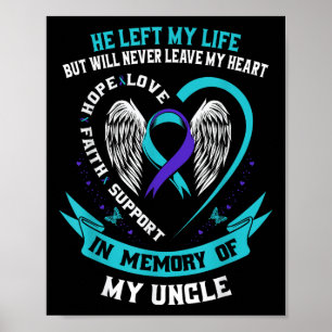 Herdenking ter nagedachtenis aan mijn oom Suicide  Poster