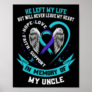 Herdenking ter nagedachtenis aan mijn oom Suicide  Poster