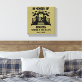 Herdenking Tuinieren Rouwkaart Canvas Afdruk (Insitu (Slaapkamer))