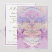 Herdenking | Twee engelen en bomen Kaart (Voorkant / Achterkant)