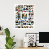 Herdenking UIT LIEVENDE HERINNERING 55 Foto Collag Poster (Thuiskantoor)
