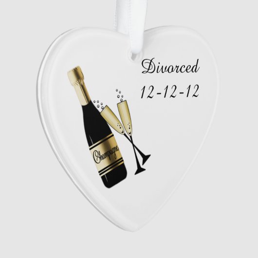Herdenking uw echtscheiding ornament (voorkant)