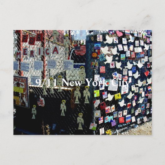 Herdenking van 9/11 briefkaart (Voorkant)