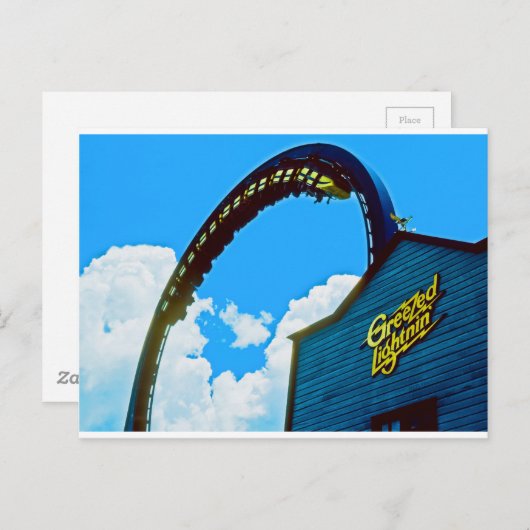 Herdenking van Astro World Amusement Park Briefkaart (Voorkant / Achterkant)