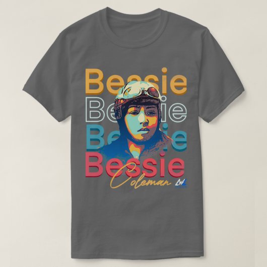 Herdenking van Bessie Coleman T-shirt (Design voorkant)