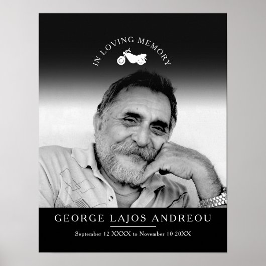 Herdenking van de begrafenis van de fotomotor poster (Voorkant)