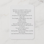 Herdenking van de begrafenis van de levensfoto visitekaartje (Achterkant)