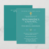 Herdenking van de begroting Memorial Gold Cross In (Voorkant / Achterkant)