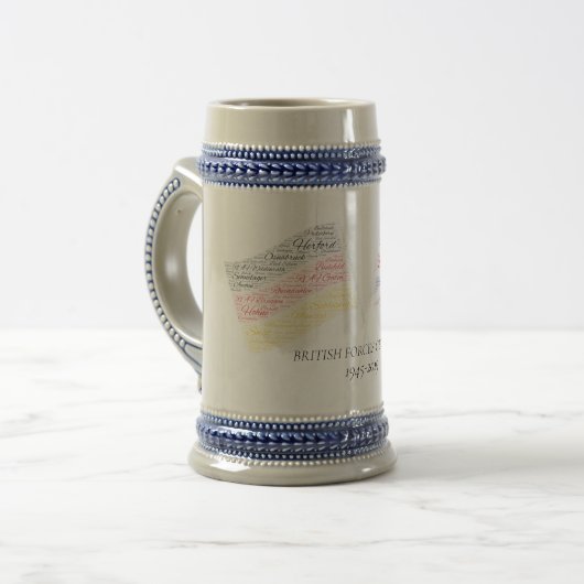 Herdenking van de Britse strijdkrachten Duitsland  Bierpul (Voorkant links)